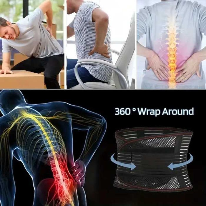 Коланза кръста с метални плъстини против дискова херния, за дископатия