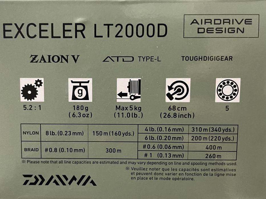 Daiwa exceler 23 2000D