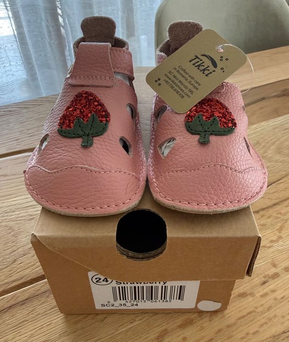 Tikki marimea 24- Sandale barefoot- Strawberry