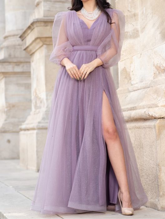 Rochie din tull cu sclipici