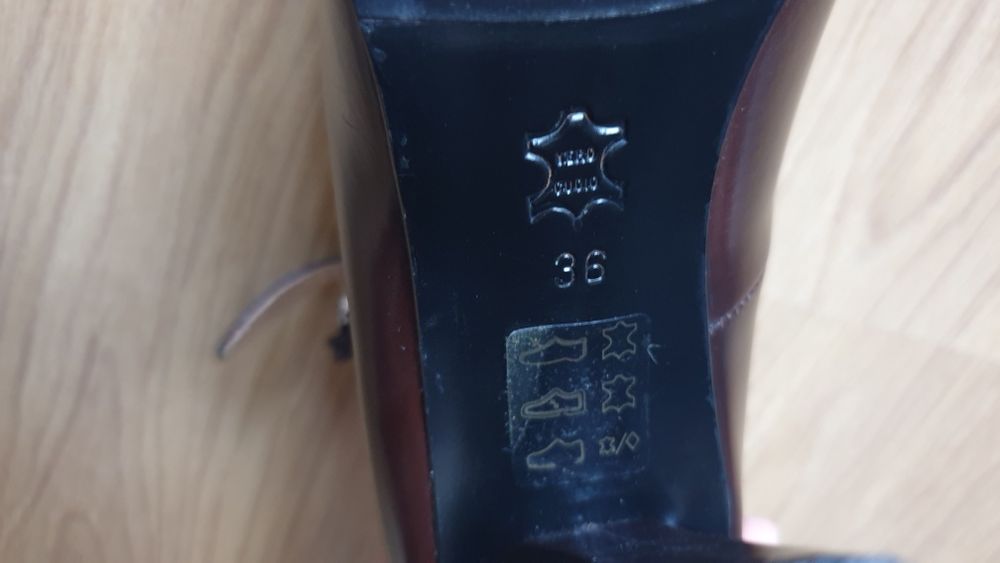 Pantofi piele 36, stare f buna