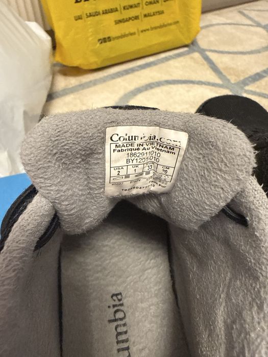 Детские утепленные ботинки кроссовки Columbia