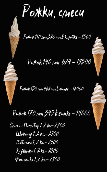 Мороженое мягкое