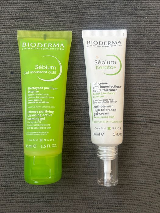 Bioderma Sébium – измиващ гел + Kerato+ крем