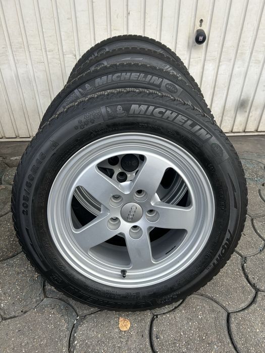 Jante aliaj 5x112mm, anvelope iarna 205/60 R16 Audi A3, A4 B7, B8, B9, A6 C6, VW, Seat, Skoda, Mercedes