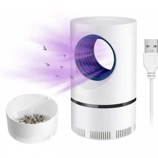 Aparat anti țânțari, anti muște cu lumină UV, alimentare USB