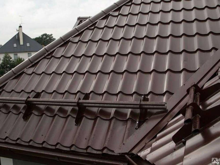 Металлочерепица матовый окрас, Софиты, Водосточные системы
