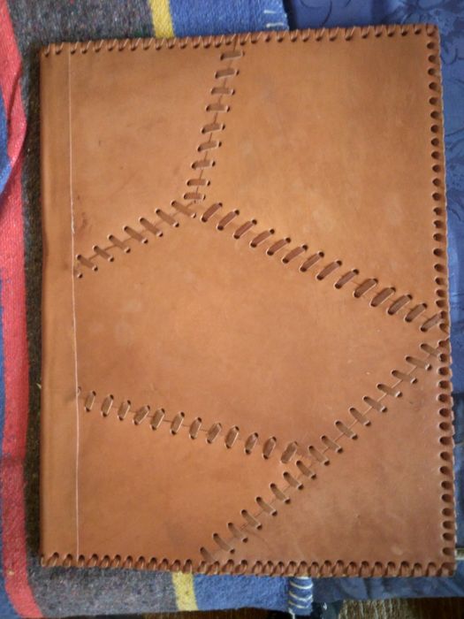 Ретро папки от естествена кожа.