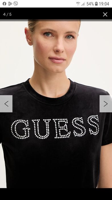 Черна тениска Guess