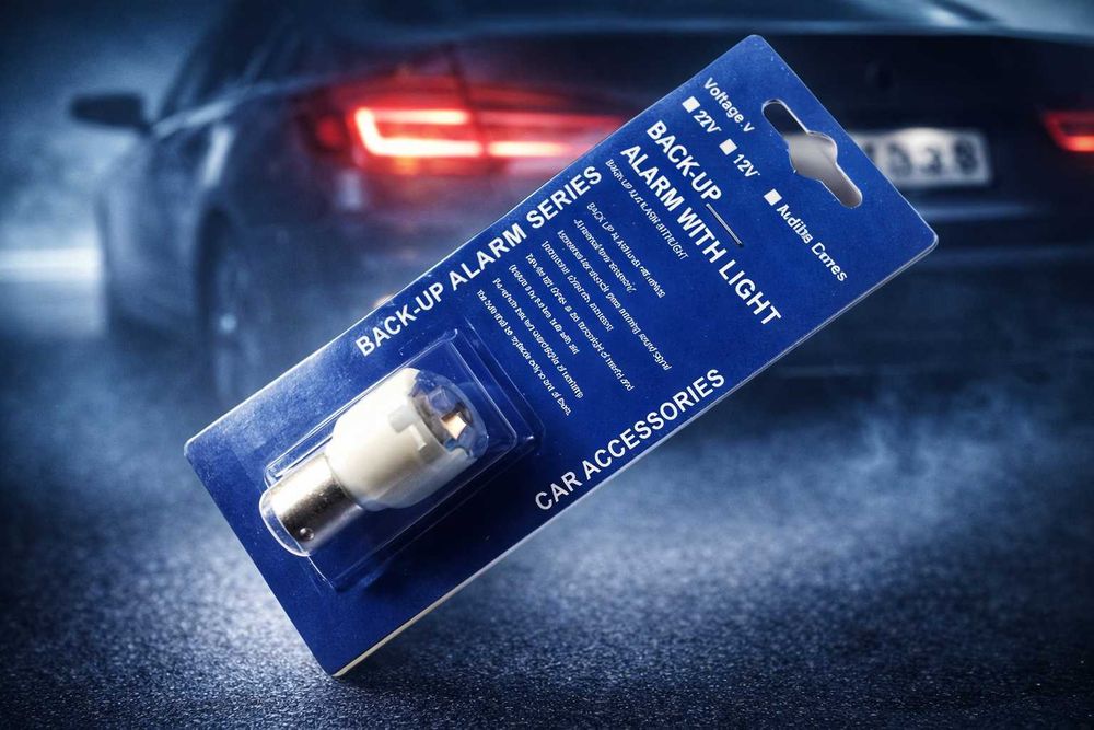 Аларма и Светлина за Задна Скорост с Бийпър - 12V