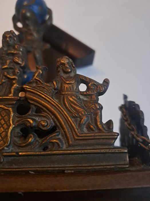 Ceas cu pendul ZAANSE - Antic Bronz, Lemn -
1940-1950, 1970-1980 -