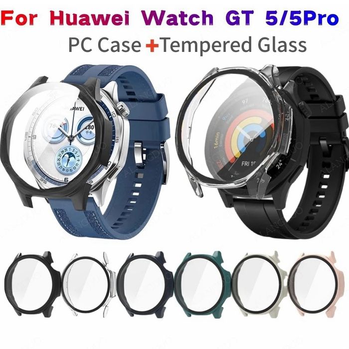 Huawei Watch GT5 GT5 Pro 41 42 46/Твърд удароустойчив кейс с протектор
