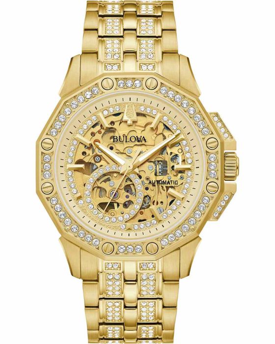 Ceas Bulova Automatic Octava Skeleton Gold