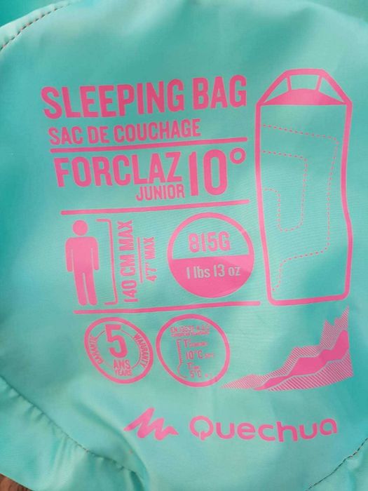 Vand sac de dormit pentru copii Forclaz Junior 140 cm