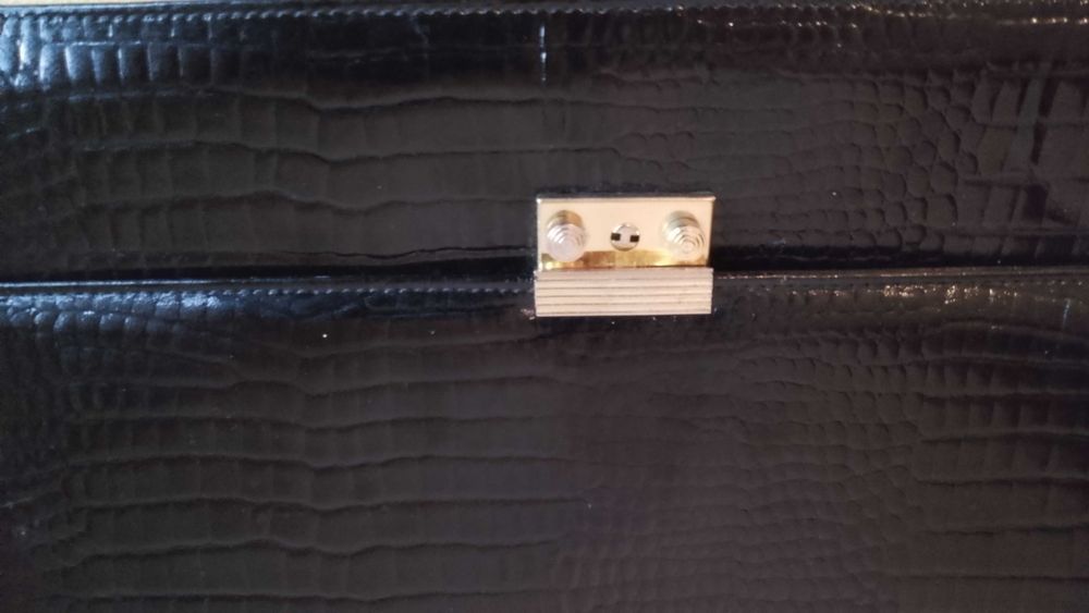 Servieta/Geanta eleganta, Office, Croc Look, lacuita -  Exclusivista