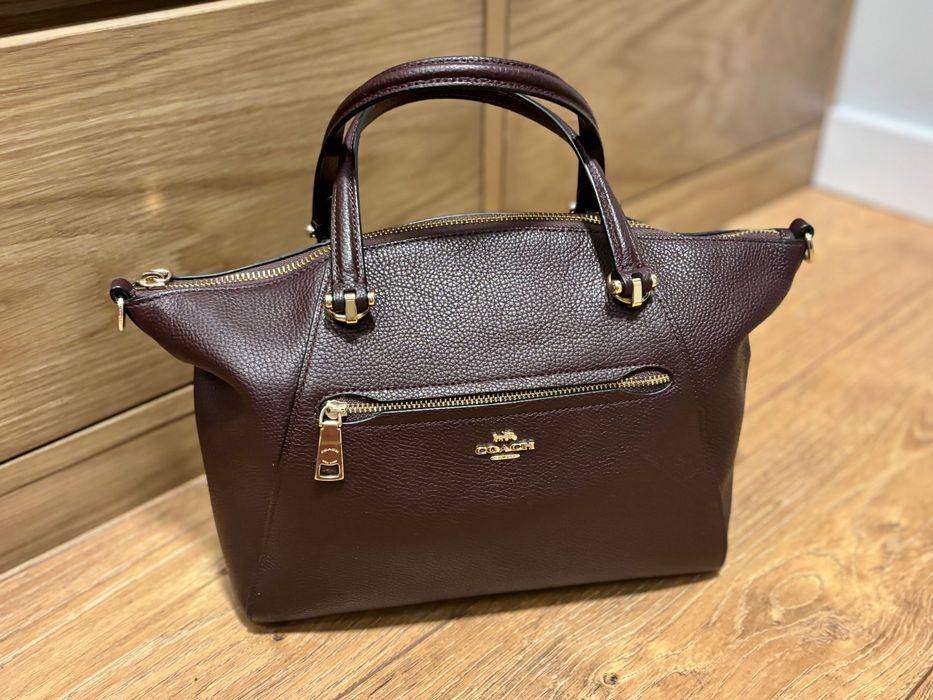 Coach кожена чанта