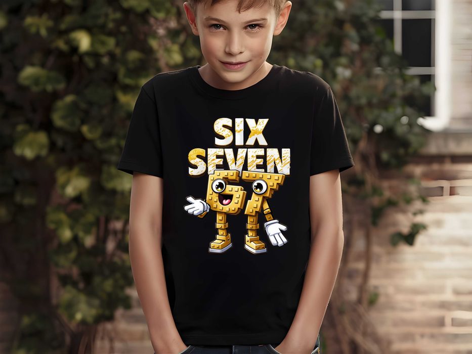 Детска тениска с meme 6 7 Six Seven