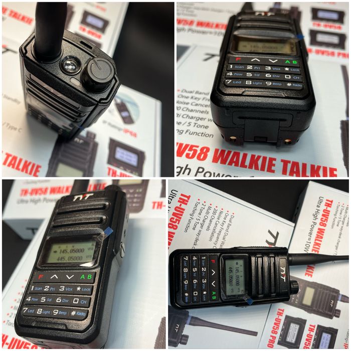 Радиостанция TYT TH-UV58 USB C последен модел 2025 walkie radiostation