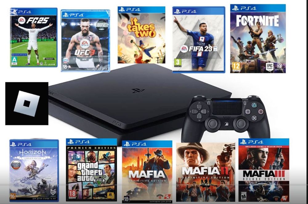 Продам Play Station 4 Slim 852GB