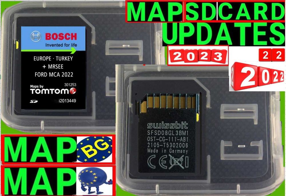 2025 навигация ъпдейт Ford Форд Sd Card Сд Карта USB map update EU BG
