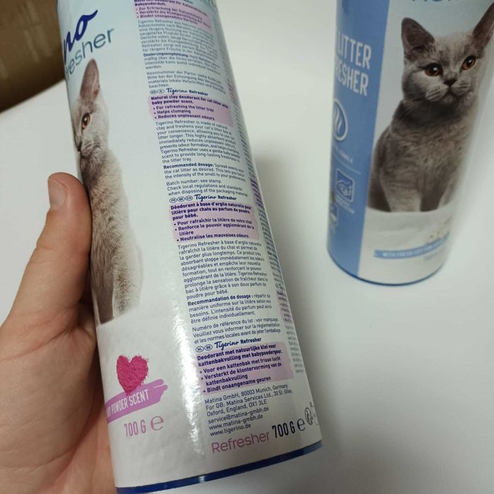 Vand 2 bucăți Tigerino - Aditiv pentru nisipul pisicii