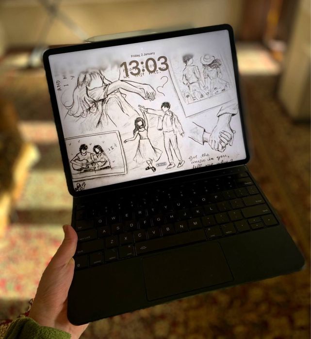 iPad Pro 12.9, M2, 5-gen 128gb Wifi-sim + Magic keyboard + Smart Penci