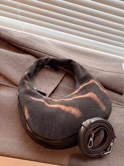 Сумка Hobo из экозамши