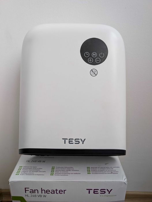 Вентилаторни печки за баня Tesy, 2000 W, IP24 с термостат, чисто нови