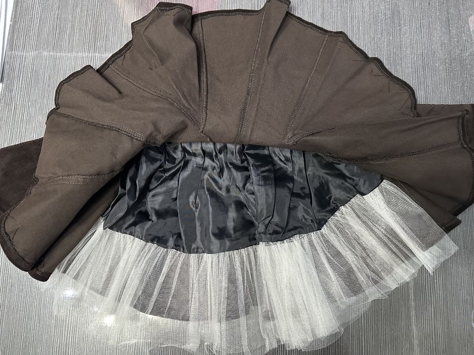 Юбка на девочку микровельвет