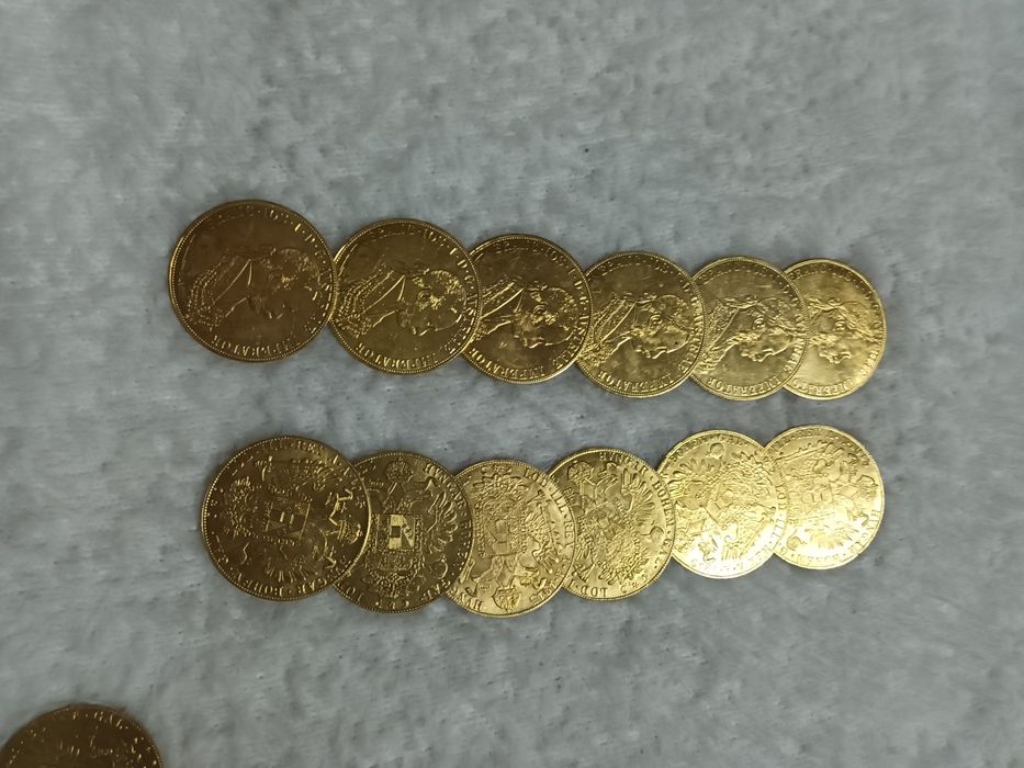 Vând monede franc.ios placate cu aur de 24k