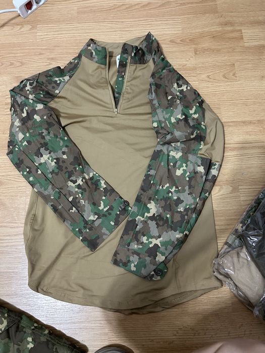 Tinuta combat militara 48 II ( veston, pantaloni, bluza tactica, cagula, centura)