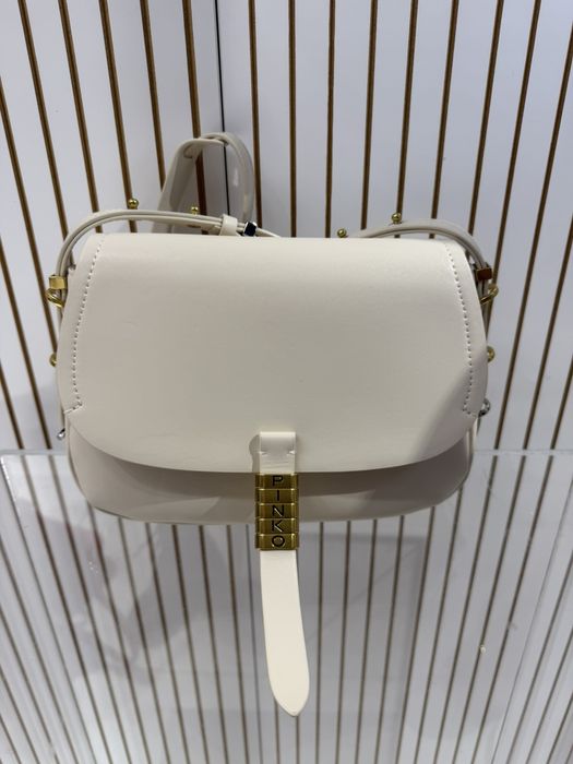 Нова дамска чанта Pinko черна и бяла