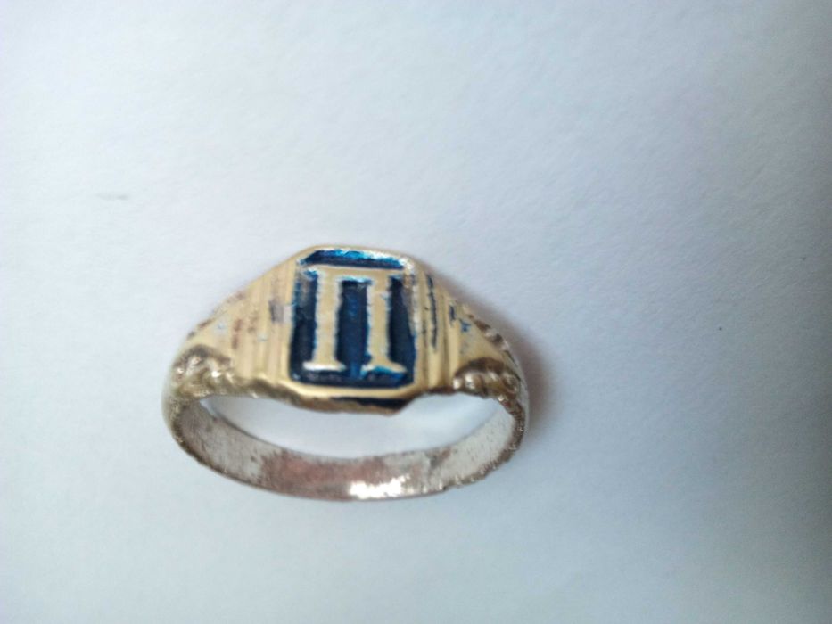 Стар пръстен печат с буква Л , с буква И , с буква П