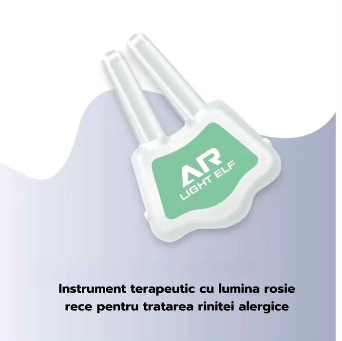 Dispozitiv pentru tratarea rinitei alergice prin fototerapie,