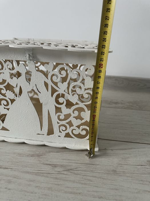 Cutie dar nuntă alba