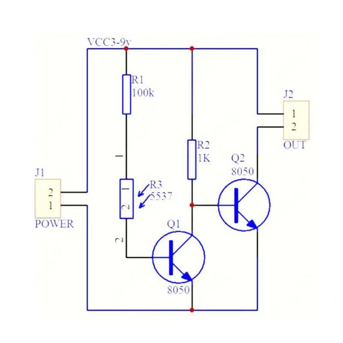 Montaj electronic senzor de lumina