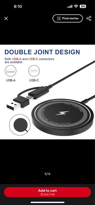 Безжично зарядно за мобилни телефони