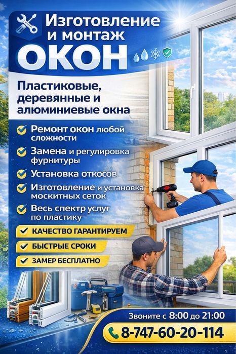 Пластиковые и Алюминевые окна
