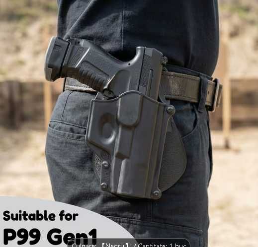 Toc Pistol Sold Dedicat / Pentru Pistol Walther P99 Gen 1, Nou,Negru,Din Polymer