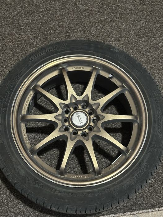 Диски RAYS с новыми шинами