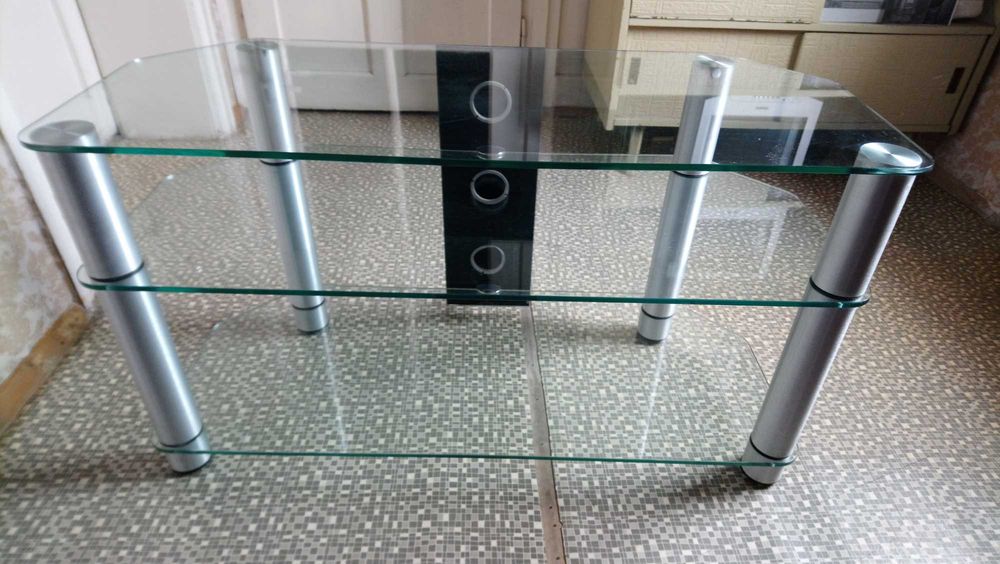 Стъклена маса за телевизор, закалено стъкло