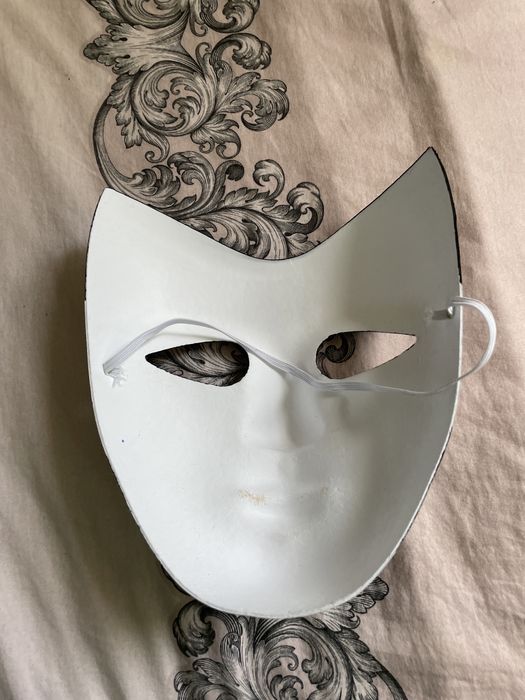 Masca Carnaval Alb Negru