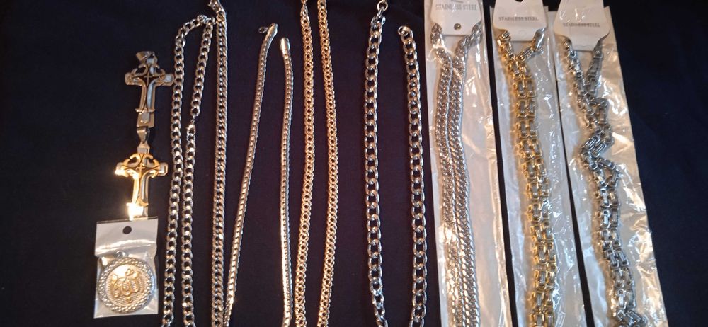 Цепочки, браслеты в ассортименте