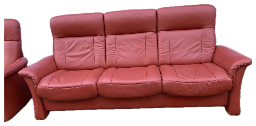 Set Canapele "Theatre" 3+2+1 PIELE NATURALA /Ackerley Rosu