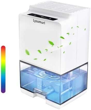 Нов Безшумен домашен влагоуловител 1000ml авто изключване за стая дом