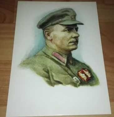 Открытки "Советские военачальники - герои гражданской войны"