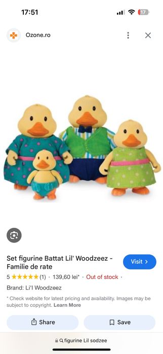 Casuta papusi, Set de jucării Li'l Woodzeez,  + figurine , 3 ani +
