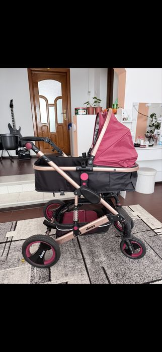 Carucior bebe kidduku + scoica NEFOLOSIT