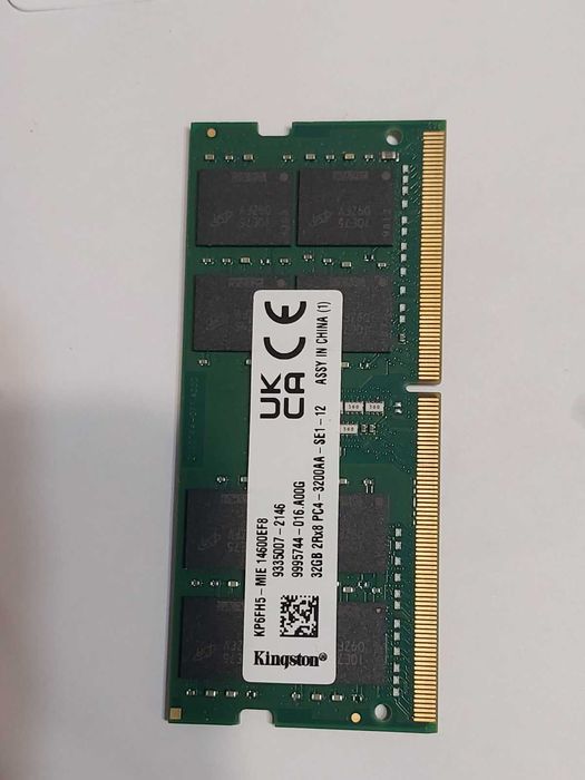 32GB 3200Mhz CL22 - DDR4 Ram памет (SO-DIMM, за лаптоп)