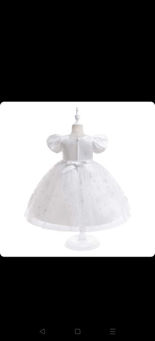 Rochie Fulg de Nea - serbare Crăciun 120 cm